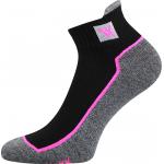 Ponožky unisex športové Voxx Nesty 01 - čierne-ružové