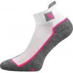 Ponožky unisex sportovní Voxx Nesty 01 - bílé-růžové