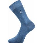 Ponožky pánské společenské Lonka Despok - modré