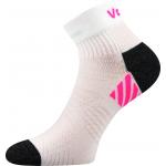 Ponožky unisex športové Voxx Raymond - biele-ružové