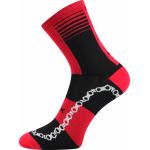 Ponožky unisex športové Voxx Ralfi - červené-čierne