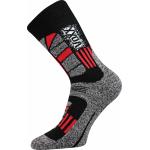 Ponožky unisex termo Voxx Traction I - černé-červené