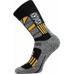 Ponožky unisex termo Voxx Traction I - černé-žluté