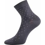 Ponožky dámské elegantní Lonka Fiona - tmavě šedé