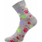 Ponožky dámske klasické Boma Xantipa 50 Labky 3 páry (čierne, biele, šedé)