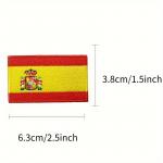 Nášivka nažehlovací vlajka Španělsko 6,3x3,8 cm - barevná
