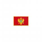 Nášivka nažehľovacia vlajka Čierna Hora 6,3x3,8 cm - farebná