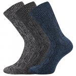 Ponožky silné unisex Voxx Praděd 3 páry (šedé, černé, navy)