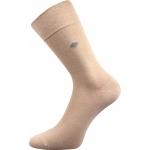 Ponožky pánske spoločenské Lonka Diagon - béžové