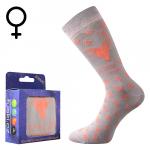 Ponožky klasické dámské Boma Kozoroh - světle šedé
