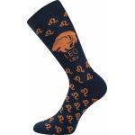 Ponožky klasické pánske Boma Lev - tmavo modré