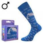 Ponožky klasické pánske Boma Vodnár - tmavo modré