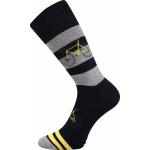 Ponožky unisex klasické Lonka Debox Kola 3 páry (tmavě šedé, černé, šedé)