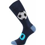 Ponožky unisex klasické Lonka Debox Futbal 3 páry (zelené, čierne, modré)