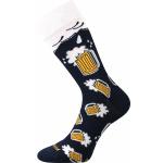 Ponožky unisex klasické Lonka Debox Pivo 3 páry (bílé, černé, žluté)