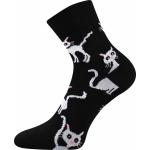 Ponožky letné dámske Boma Xantipa 32 Mačky 3 páry (béžové, čierne, biele)