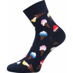 Ponožky letní unisex Lonka Dedot Mix 3 páry (červené, navy, světle modré)