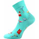 Ponožky letní unisex Lonka Dedot Mix 3 páry (červené, navy, světle modré)