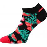 Ponožky letné unisex Lonka Dedon Mix 3 páry (čierne-červené, čierne-žlté, čierne-zelené)