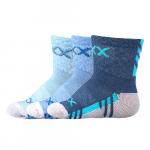 Ponožky kojenecké Voxx Piusinek 3 páry (modré, světle modré, tmavě modré)