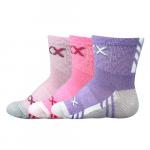 Ponožky kojenecké Voxx Piusinek 3 páry (růžové, světle růžové, fialové)