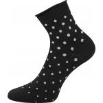 Ponožky letní dámské Lonka Flagran Puntíky 3 páry - černé