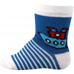 Ponožky kojenecké Boma Bejbik Kluk 3 páry (modré, světle modré)