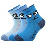 Ponožky kojenecké VoXX Kukik Kluk 3 páry - modré