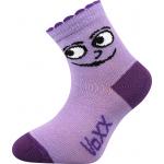 Ponožky dojčenské VoXX Kukik Holka 3 páry - ružové-fialové