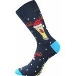 Ponožky pánske slabé Voxx PiVoXX Vianoce 3 páry (navy, tmavo šedé, čierne)