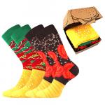 Ponožky klasické unisex Lonka Hamburger 2 páry - barevné