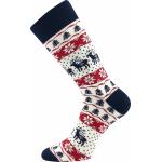 Ponožky unisex Boma Vianočné 3 páry (čierne, biele, tmavo šedé)