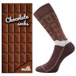 Ponožky klasické pánské Lonka Chocolate - hnědé