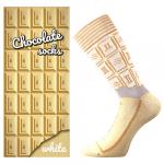 Ponožky klasické dámské Lonka Chocolate - béžové-žluté