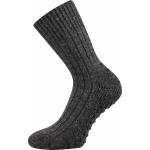 Ponožky unisex vlnené Voxx Willie ABS - tmavo sivé