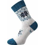 Ponožky unisex vlněné Voxx Alta - bílé-modré