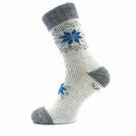 Ponožky unisex vlnené Voxx Alta - biele-sivé