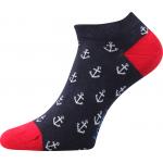 Ponožky letné unisex Lonka Dedon Mix 3 páry (navy-modré, 2x navy-biele)