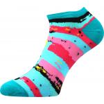 Ponožky letní dámské Boma Piki 66 Pruhy 3 páry (růžové, tmavě růžové, modré)