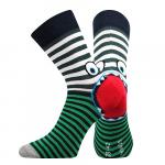 Ponožky dětské Boma Ksichtík 3 páry (zelené, červené, tmavě šedé)