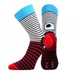 Ponožky dětské Boma Ksichtík 3 páry (zelené, červené, tmavě šedé)