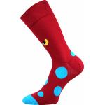 Ponožky spoločenské unisex Lonka Twidor Príšerky - červené-modré