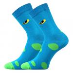 Ponožky klasické detské Lonka Twidorik Príšerky - modré-zelené