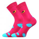 Ponožky klasické dětské Lonka Twidorik Příšerky - růžové-modré