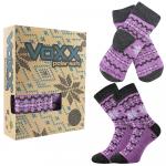Ponožky unisex zimné Voxx Trondelag set - fialové