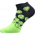 Ponožky letní dětské Boma Piki 42 Smajlík 3 páry (žluté, zelené, modré)