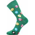 Ponožky trendy unisex Lonka Woodoo Biliard - zelené