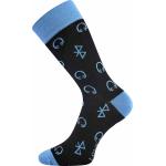 Ponožky trendy unisex Lonka Woodoo Bluetooth - černé-modré