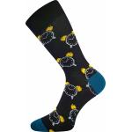 Ponožky trendy unisex Lonka Woodoo Hodiny - čierne-modré