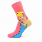 Ponožky trendy unisex Lonka Woodoo Tehuľa - ružové